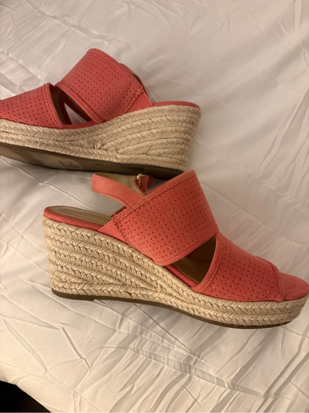 Women’s Coral Platform Espadrille Slide Wedges
